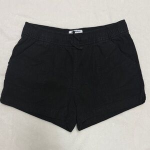 Old Navy Black Linen Drawstring Shorts